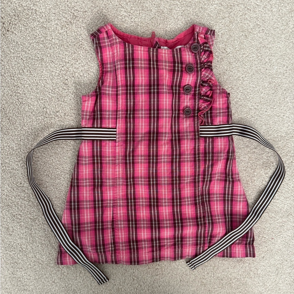 Old navy vintage y2k pink plaid dress
